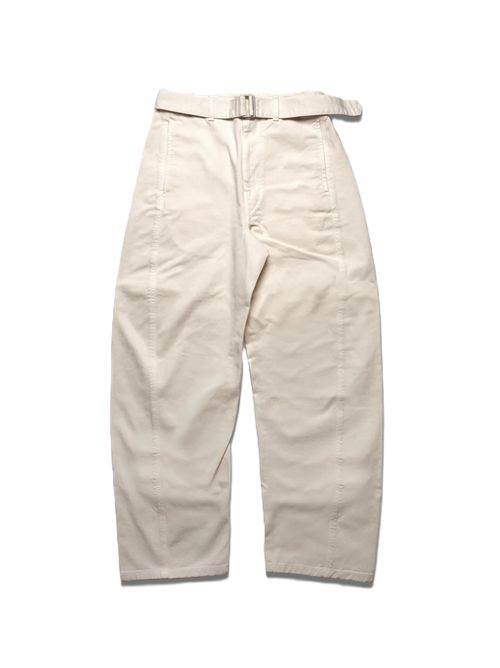 twisted belted pants Lemaire Lemaire | PA326 LD1056WH027 DENIM SNOW CLAY